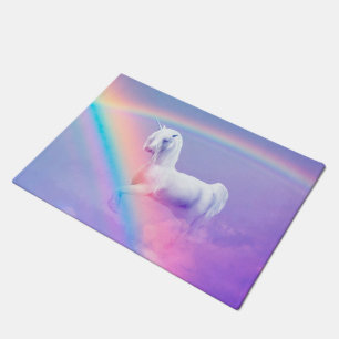Einhorn und Regenbogen Fußmatte