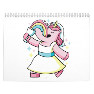 Einhorn und Regenbogen  Kalender