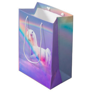 Einhorn und Regenbogen Mittlere Geschenktüte