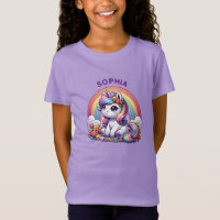 Einhorn und Regenbogen Personalisiert