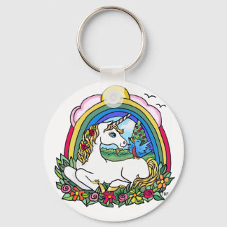 Einhorn und Regenbogen Schlüsselanhänger