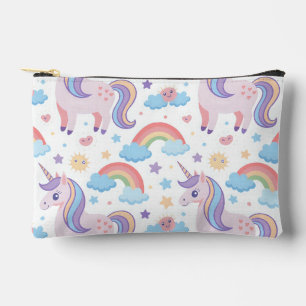 Einhorn und Regenbogen Zubehörtasche