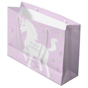 Einhorn und Sterne Große Geschenktüte