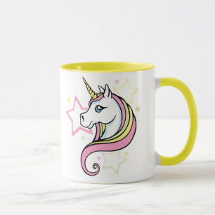 Einhorn und Sterne Tasse