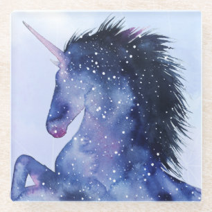 Einhorn-Universum - kosmisch Glasuntersetzer