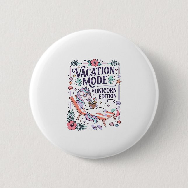 Einhorn Urlaubsmodus Einhorn Edition Süße App Button (Vorderseite)
