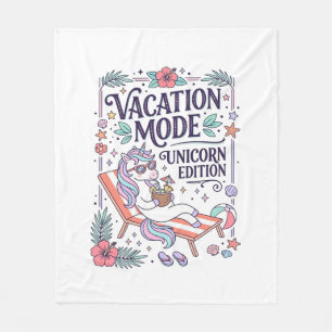 Einhorn Urlaubsmodus Einhorn Edition Süße App Fleecedecke