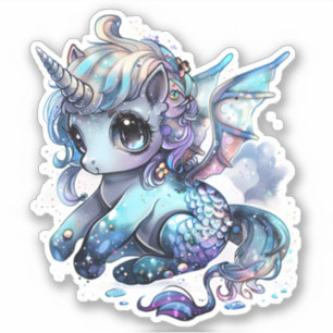 Einhorn, Vinyl-Aufkleber nach Maß geschnitten Aufkleber