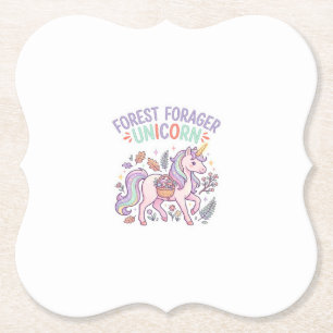 Einhorn-Wald-Sammler Einhorn Grafikdesign Weiß Untersetzer