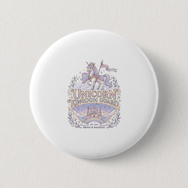 Einhorn Wanderlust Einhorn Geschenkidee Vektor Des Button (Vorderseite)