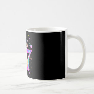 Einhorn war 6 7 sechs sieben 7. Geburtstag Geburts Kaffeetasse