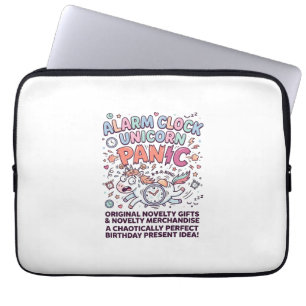 Einhorn Wecker Einhorn Panik Fett Typography Laptopschutzhülle