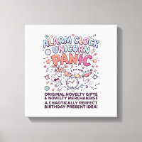 Einhorn Wecker Einhorn Panik Fett Typography
