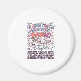 Einhorn Wecker Einhorn Panik Fett Typography Magnet