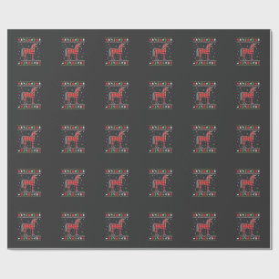 Einhorn-Weihnachtsbaum-Lichter-Dekoration Xmas Swe Geschenkpapier