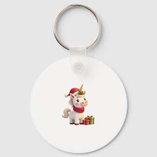 Einhorn-Weihnachtsdekoration Santa Einhorn Weihnac Schlüsselanhänger