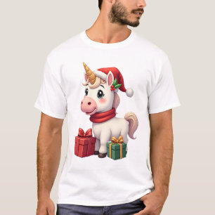 Einhorn-Weihnachtsdekoration Santa Einhorn Weihnac T-Shirt