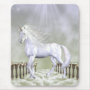 Einhorn-Weiß-Schönheit Mousepad