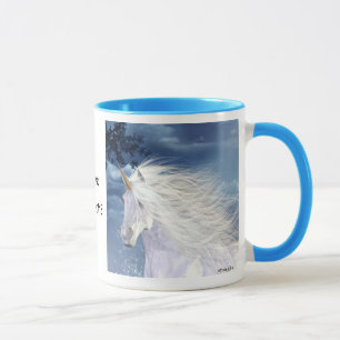 Einhorn-Weiß-Schönheit Tasse