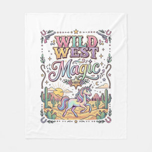Einhorn Wild West Magie Original Fleecedecke
