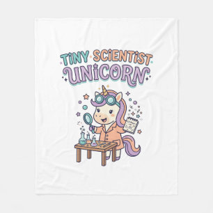 Einhorn Winzige Wissenschaftlerin Einhorn Trendpro Fleecedecke