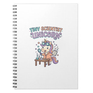 Einhorn Winziger Wissenschaftler Einhorn Trendprod Notizblock
