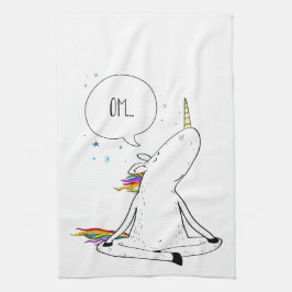 Einhorn-Yoga-lustiger Einhorn-Liebhaber Geschirrtuch