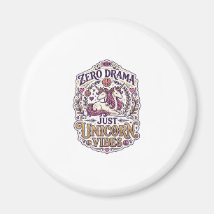Einhorn Zero Drama Nur Einhorn Stimmung Stylisch W Magnet