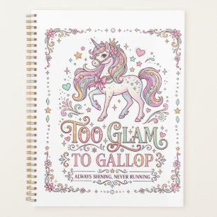 Einhorn zu glamourös zum Galoppieren Anbetungswürd Planer