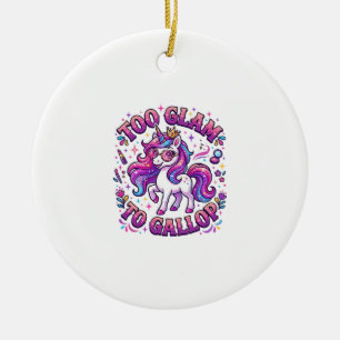 Einhorn Zu Glamourös Zum Galoppieren Kommerzieller Keramik Ornament