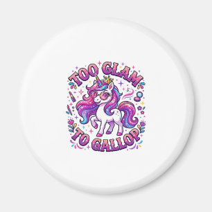 Einhorn Zu Glamourös Zum Galoppieren Kommerzieller Magnet