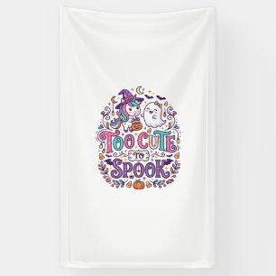 Einhorn zu süß zum Erschrecken Buntes Marktplatz-K Banner