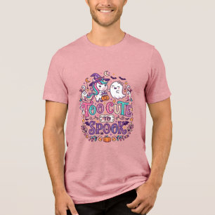 Einhorn zu süß zum Erschrecken Buntes Marktplatz-K Tri-Blend Shirt