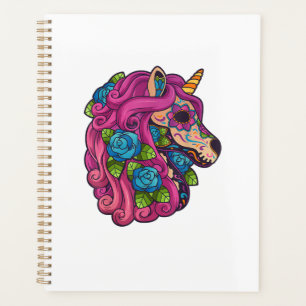 Einhorn Zucker Schädel Mexiko Calavera Dia De Los Planer