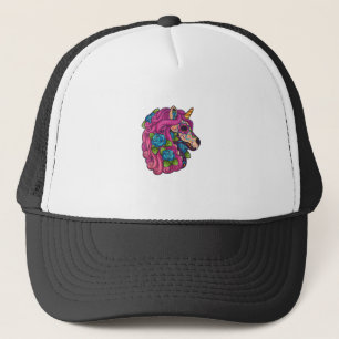 Einhorn Zucker Schädel Mexiko Calavera Dia De Los  Truckerkappe
