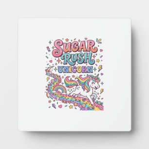 Einhorn Zuckerrausch Einhorn Kawaii Marktplatz Kun Fotoplatte