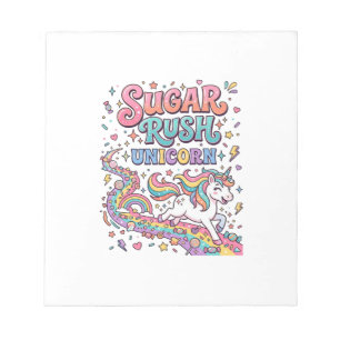 Einhorn Zuckerrausch Einhorn Kawaii Marktplatz Kun Notizblock