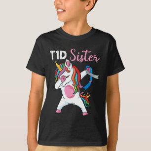 Einhorn zur Unterstützung von Schwesterdiabetes Ty T-Shirt