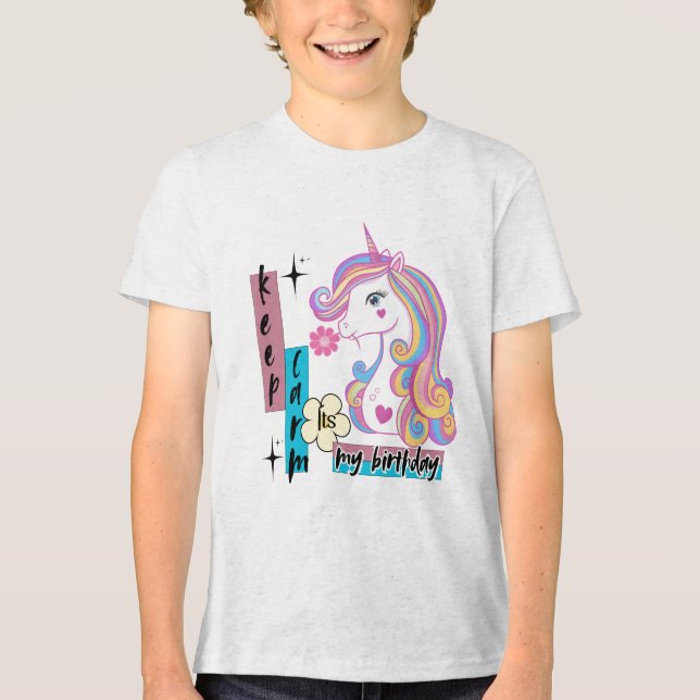 Einhorndesign für Einhornliebhaber Tri-Blend Shirt (Vorderseite)