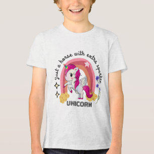 Einhorndesign für Einhornliebhaber Tri-Blend Shirt