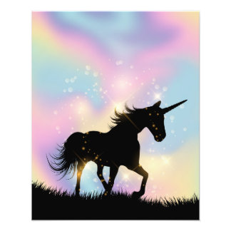 Einhorndruck | Einhorndekor für Mädchenschlafzimme Fotodruck