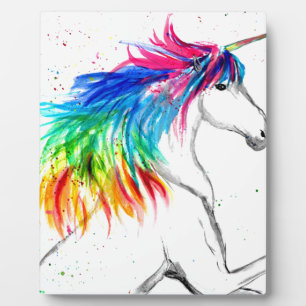 Einhorndruck Unicorn Design Regenbogen Fotoplatte