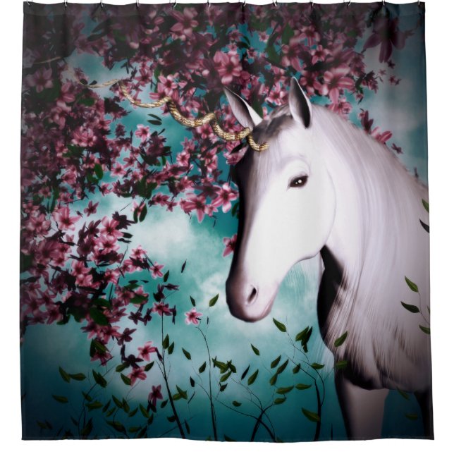 EinhornDuschvorhang Duschvorhang (Vorderseite)
