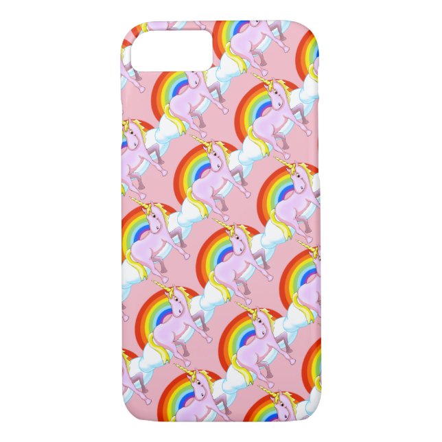 Einhörner auf Rainbows Handy-Fall Case-Mate iPhone Hülle (Rückseite)