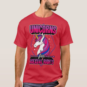 Einhörner für Biseurechte Magische Majestic Lgbtq T-Shirt