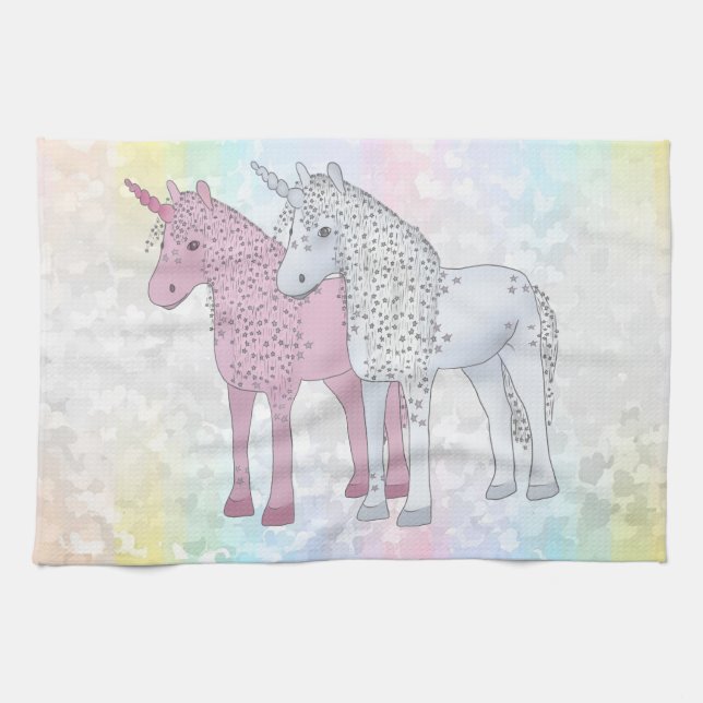 Einhörner Geschirrtuch (Horizontal)