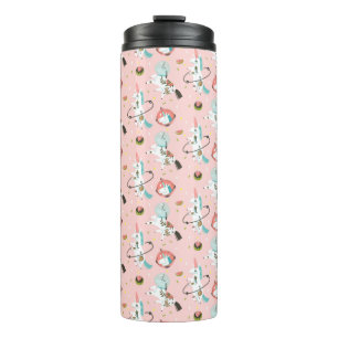 Einhörner im Raum-Muster Thermosbecher