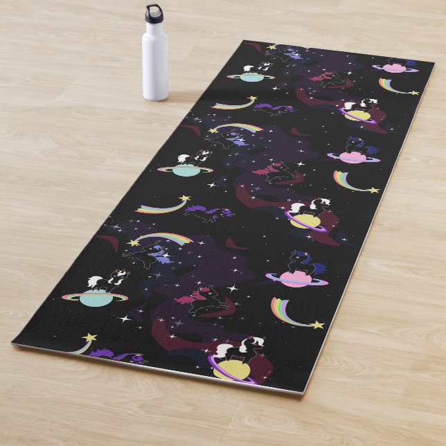 Einhörner im Space Yoga Mat Yogamatte (Beispiel)