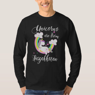 Einhörner kommen aus Kasachstan Zuhause Land Kasac T-Shirt