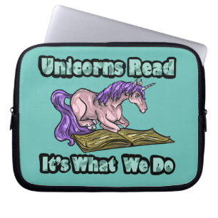 Einhörner lesen - Das ist, was wir tun Booksleeve Laptopschutzhülle